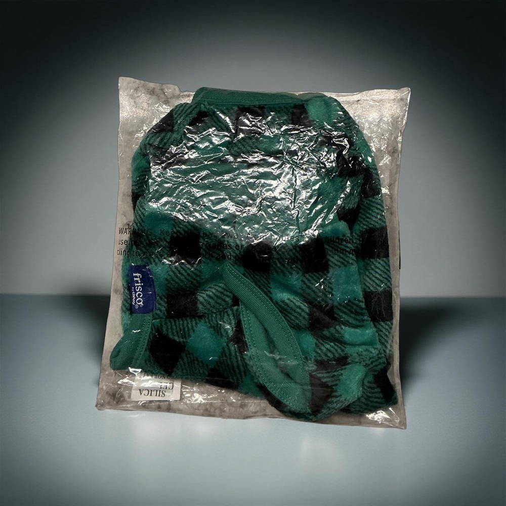 Frisco Plaid Dog Sweater - Green and Black - DISCONTINUED - Picture 6 of 6